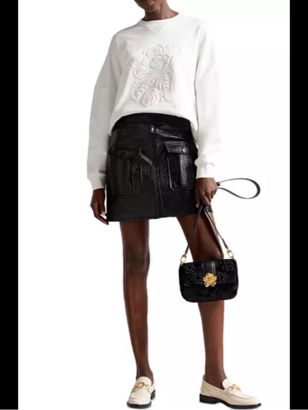 #1731 NWT Ted Baker Maggei Utility Mini Skirt